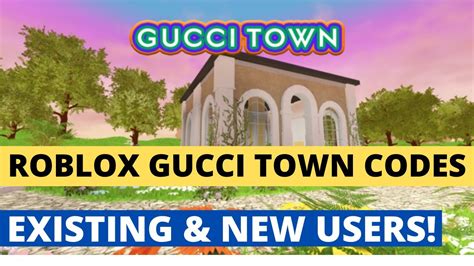 code promo roblox gucci town|gucci town code roblox.